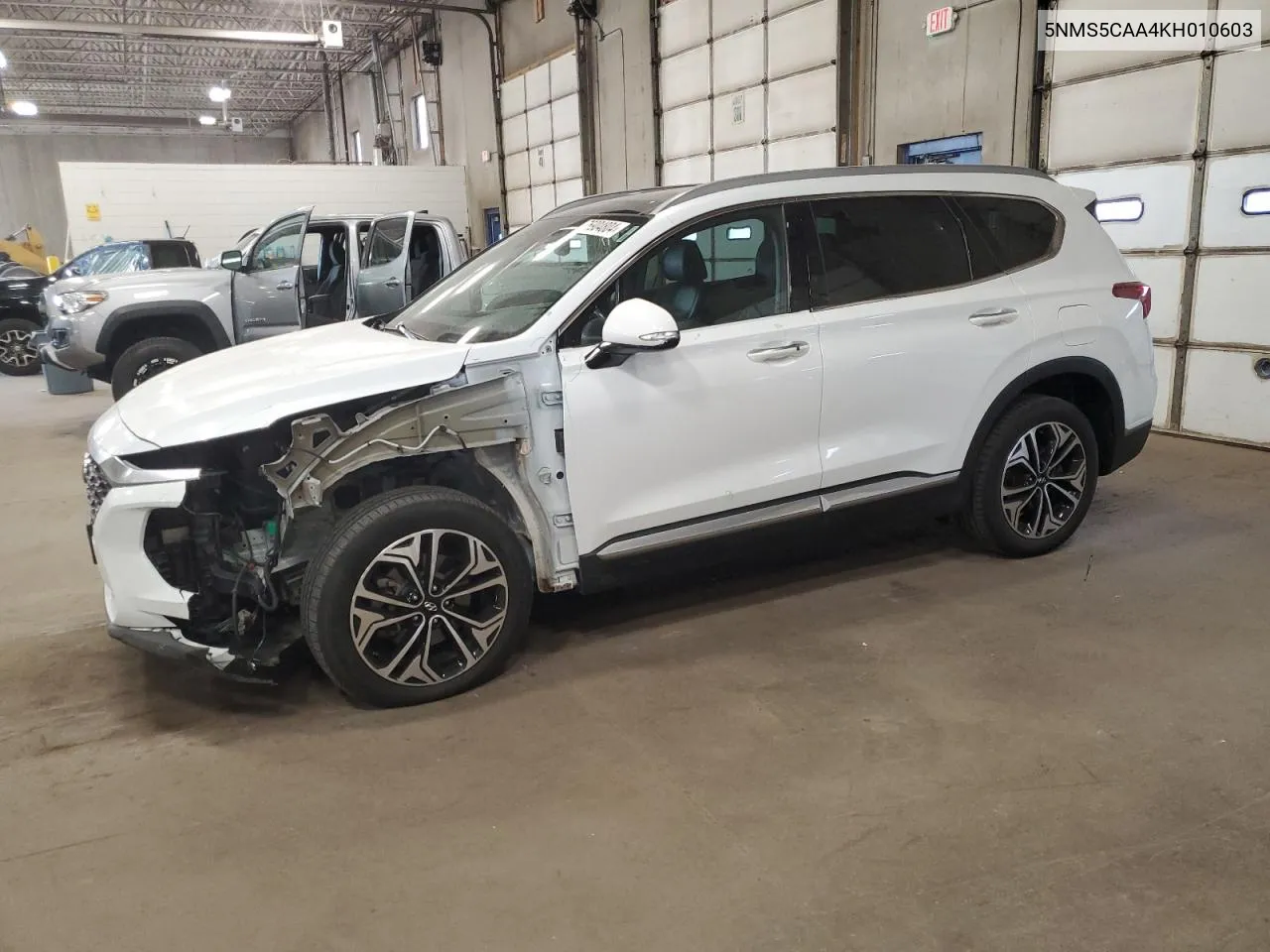 2019 Hyundai Santa Fe Limited VIN: 5NMS5CAA4KH010603 Lot: 76904804