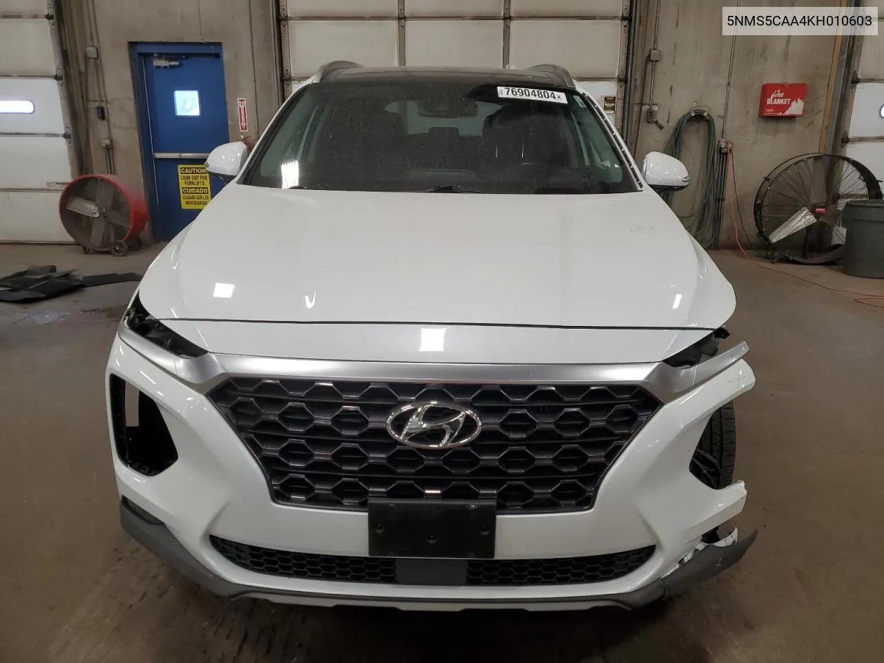 2019 Hyundai Santa Fe Limited VIN: 5NMS5CAA4KH010603 Lot: 76904804