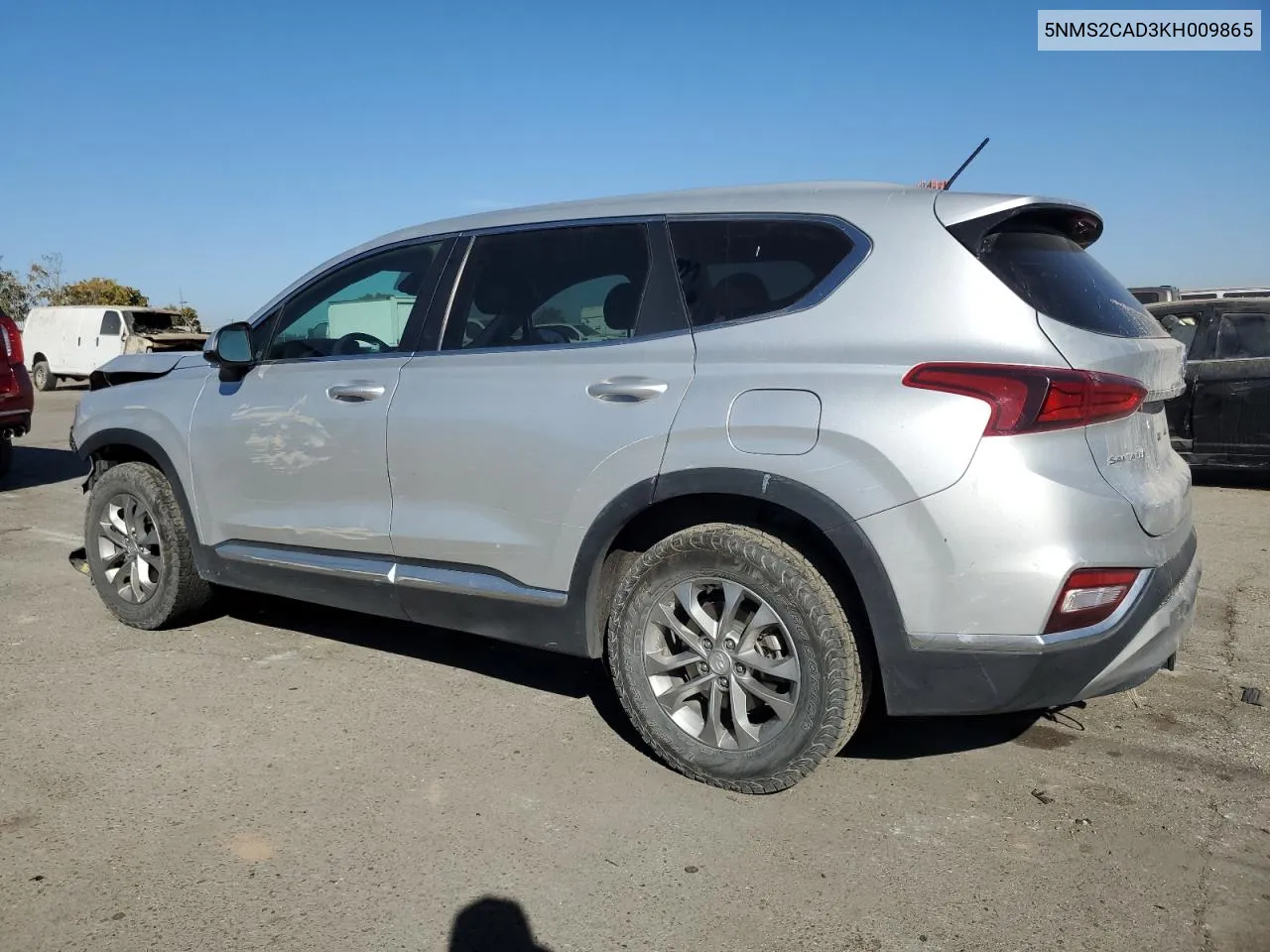 2019 Hyundai Santa Fe Se VIN: 5NMS2CAD3KH009865 Lot: 76946664