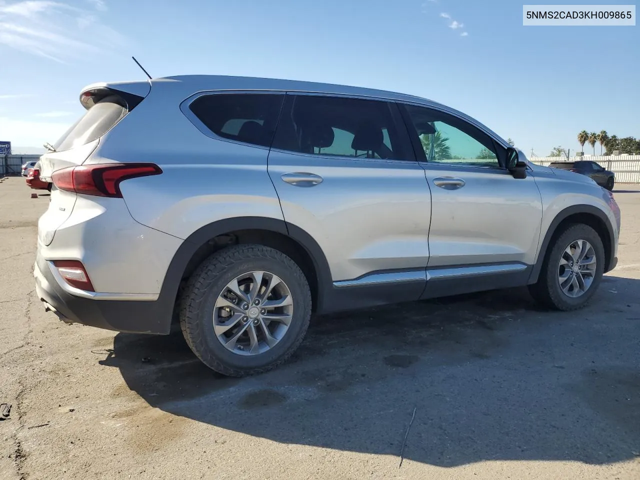 2019 Hyundai Santa Fe Se VIN: 5NMS2CAD3KH009865 Lot: 76946664