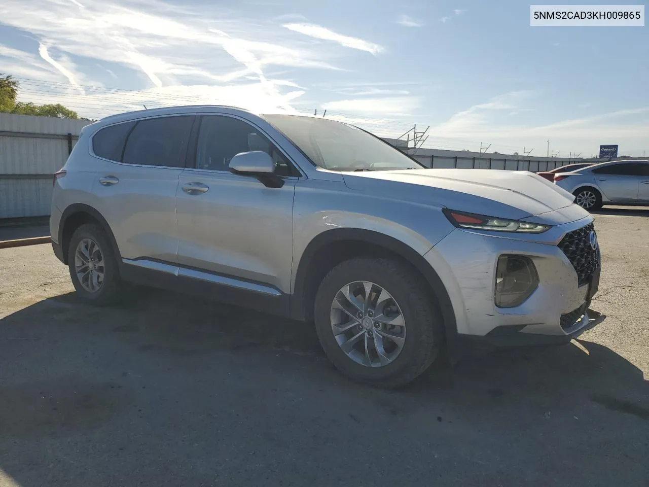 2019 Hyundai Santa Fe Se VIN: 5NMS2CAD3KH009865 Lot: 76946664