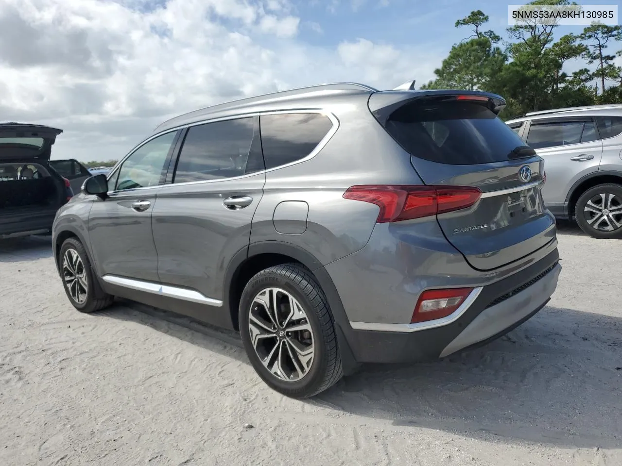 2019 Hyundai Santa Fe Limited VIN: 5NMS53AA8KH130985 Lot: 76961034