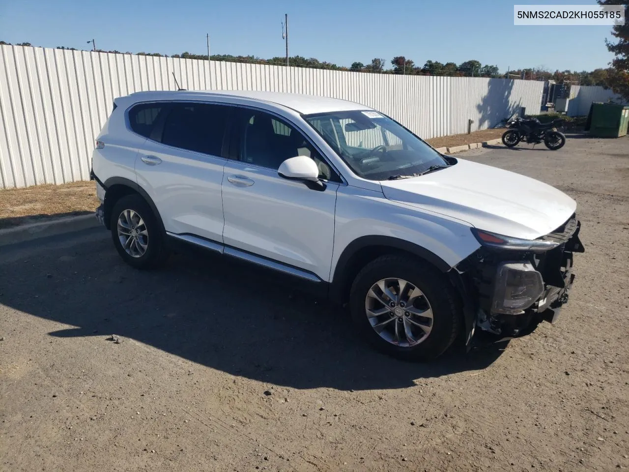 5NMS2CAD2KH055185 2019 Hyundai Santa Fe Se