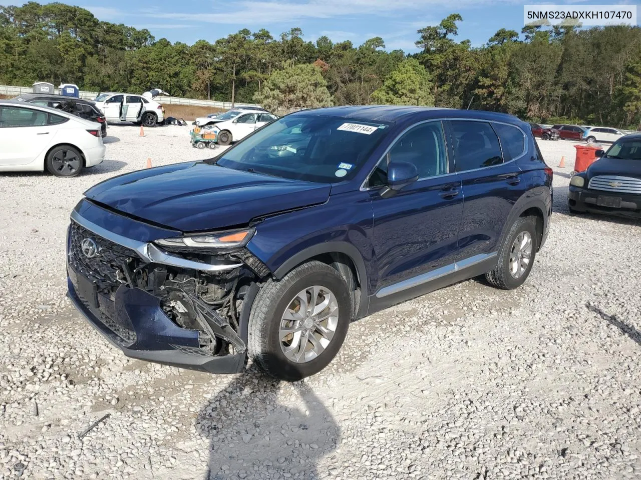 5NMS23ADXKH107470 2019 Hyundai Santa Fe Se