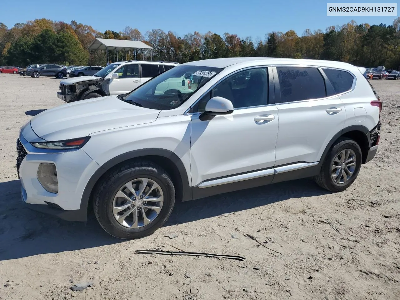 2019 Hyundai Santa Fe Se VIN: 5NMS2CAD9KH131727 Lot: 77491064