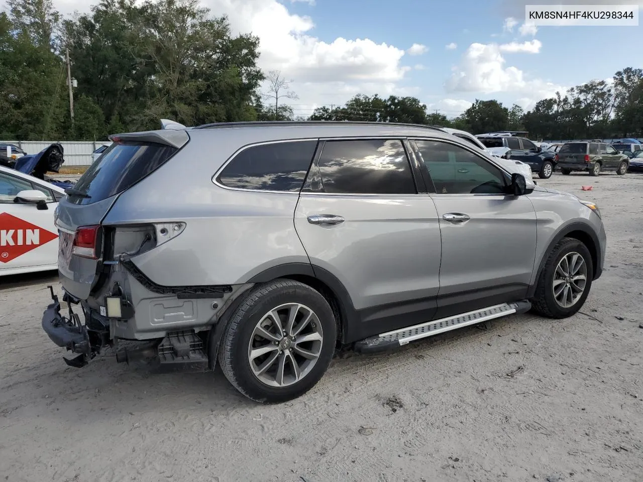 2019 Hyundai Santa Fe Xl Se VIN: KM8SN4HF4KU298344 Lot: 77523404