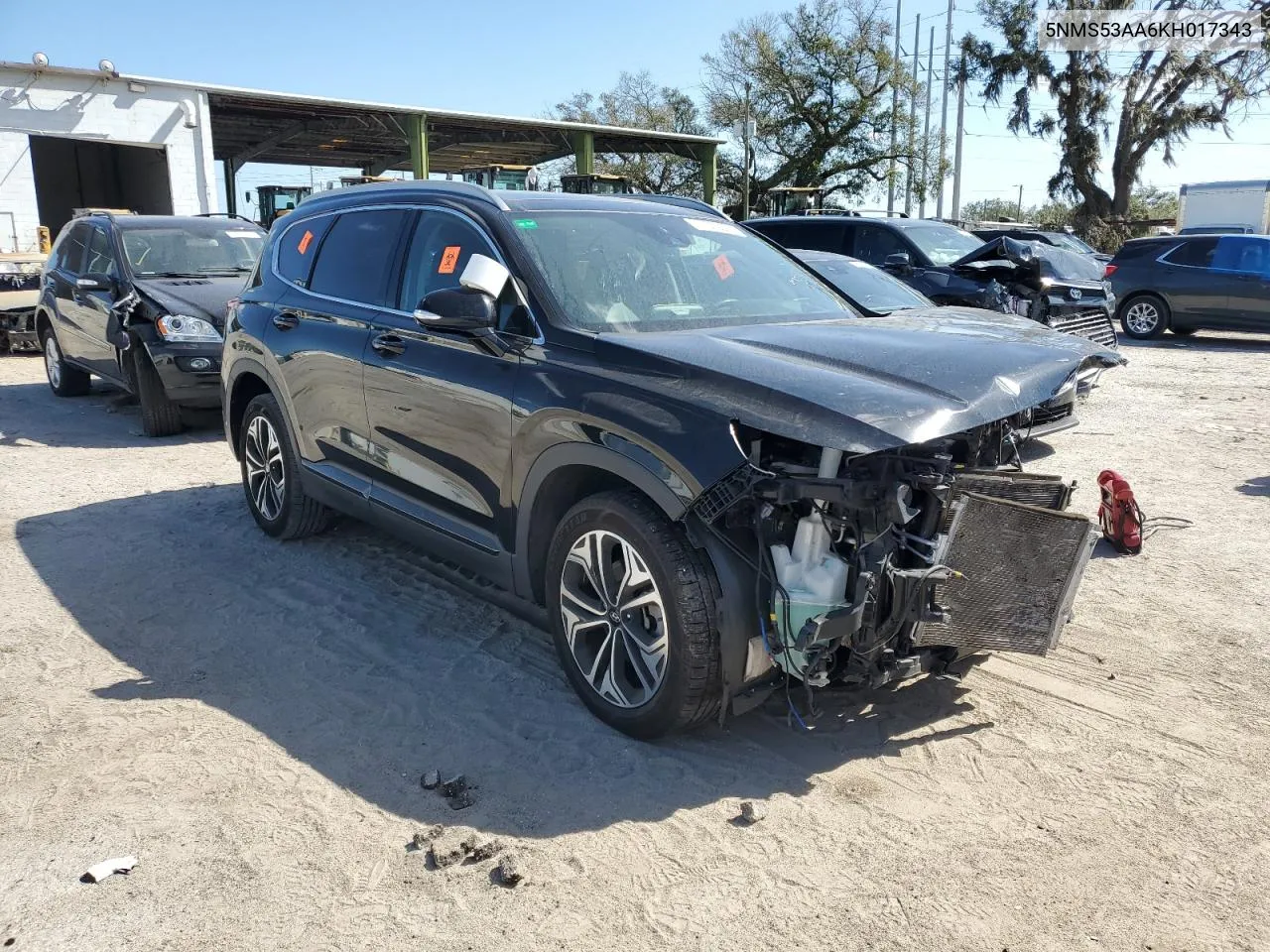 2019 Hyundai Santa Fe Limited VIN: 5NMS53AA6KH017343 Lot: 77576524