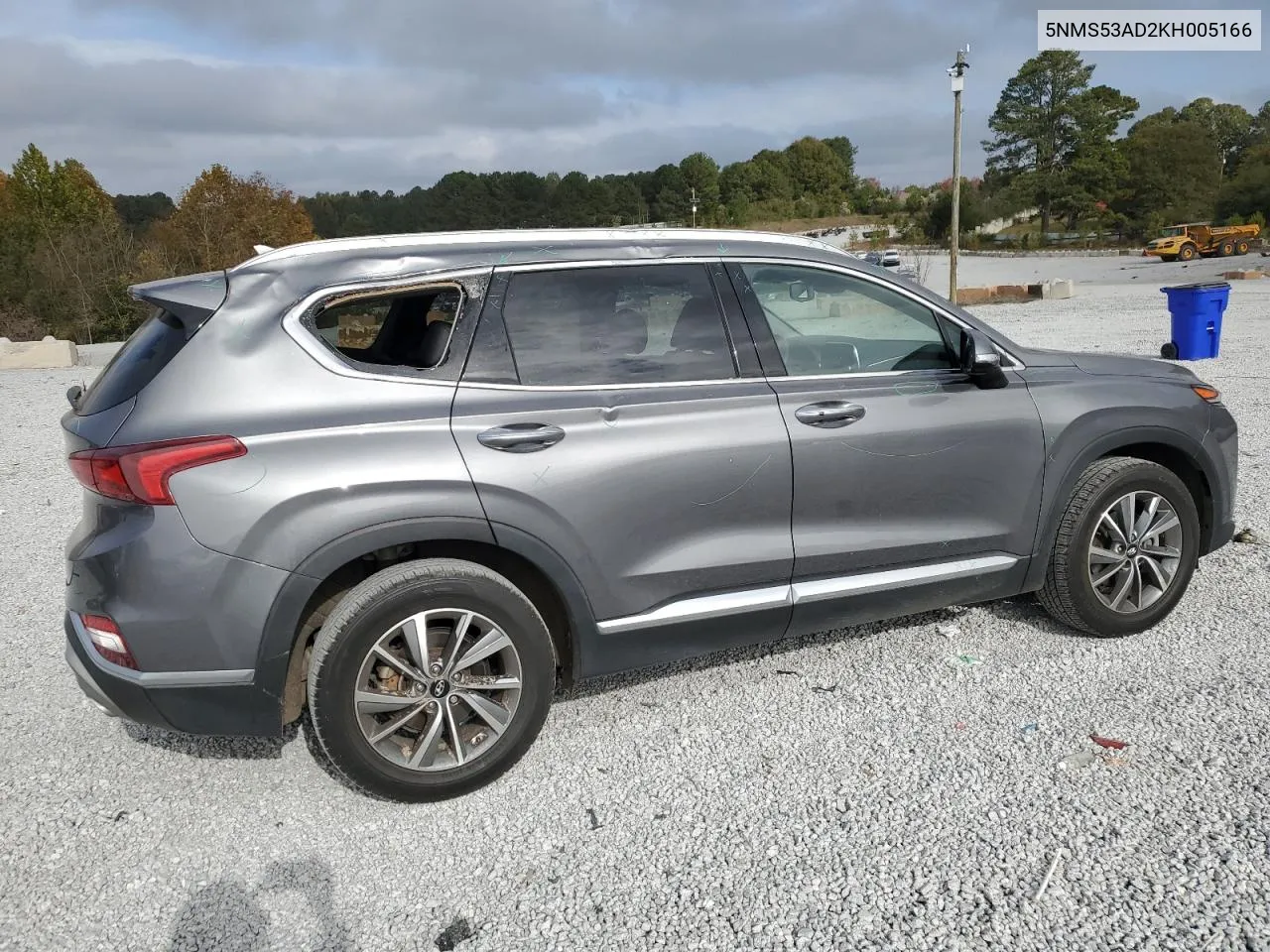 2019 Hyundai Santa Fe Limited VIN: 5NMS53AD2KH005166 Lot: 77654084