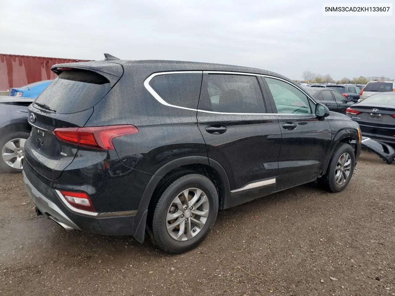 2019 Hyundai Santa Fe Sel VIN: 5NMS3CAD2KH133607 Lot: 77694594