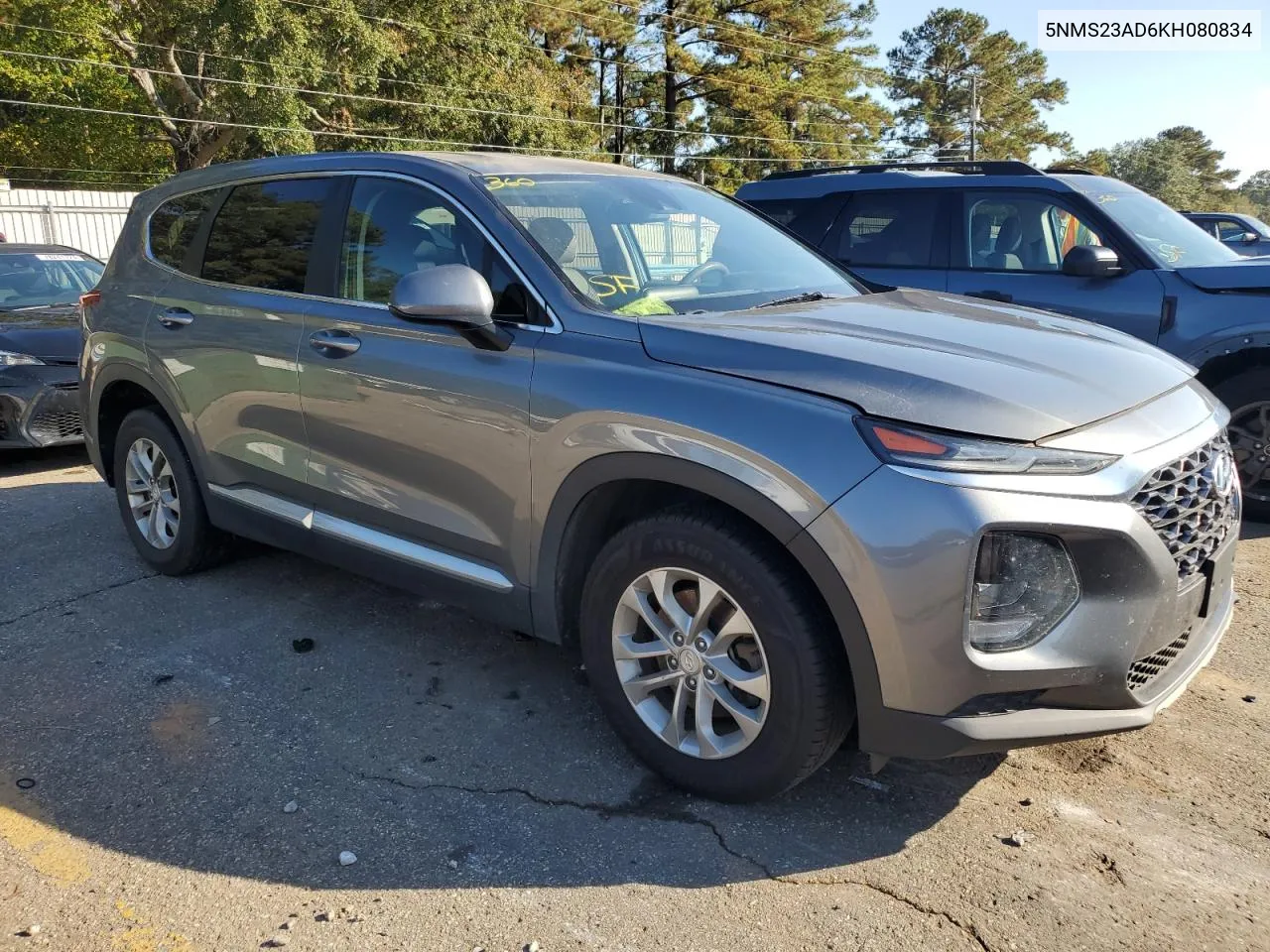 2019 Hyundai Santa Fe Se VIN: 5NMS23AD6KH080834 Lot: 78095354