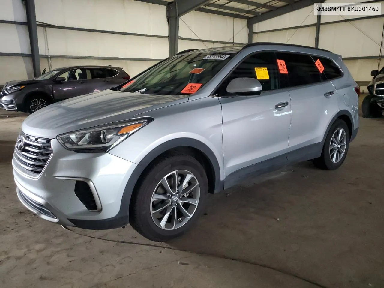 2019 Hyundai Santa Fe Xl Se VIN: KM8SM4HF8KU301460 Lot: 78218994