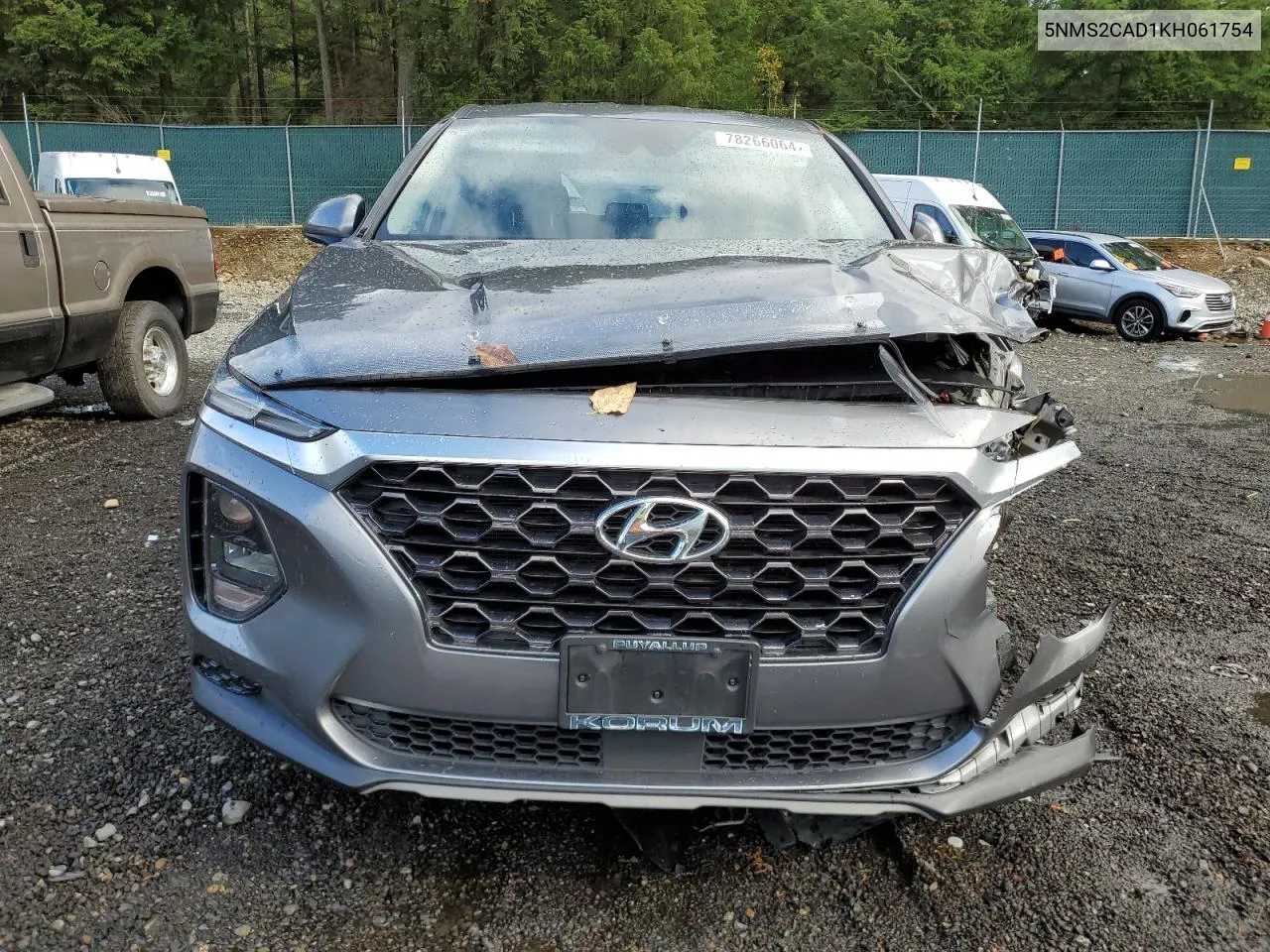 2019 Hyundai Santa Fe Se VIN: 5NMS2CAD1KH061754 Lot: 78266064