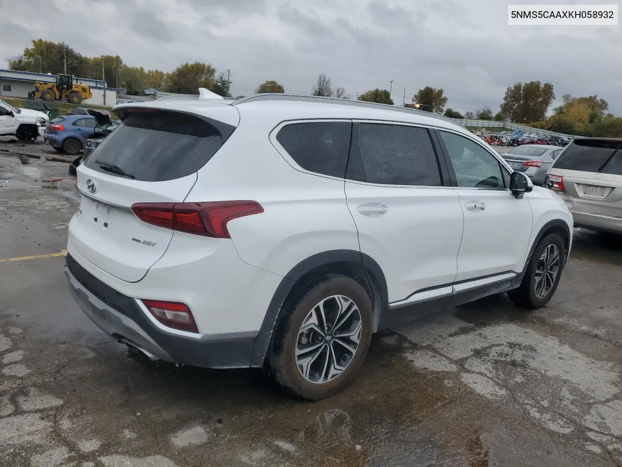 2019 Hyundai Santa Fe Limited VIN: 5NMS5CAAXKH058932 Lot: 78371644