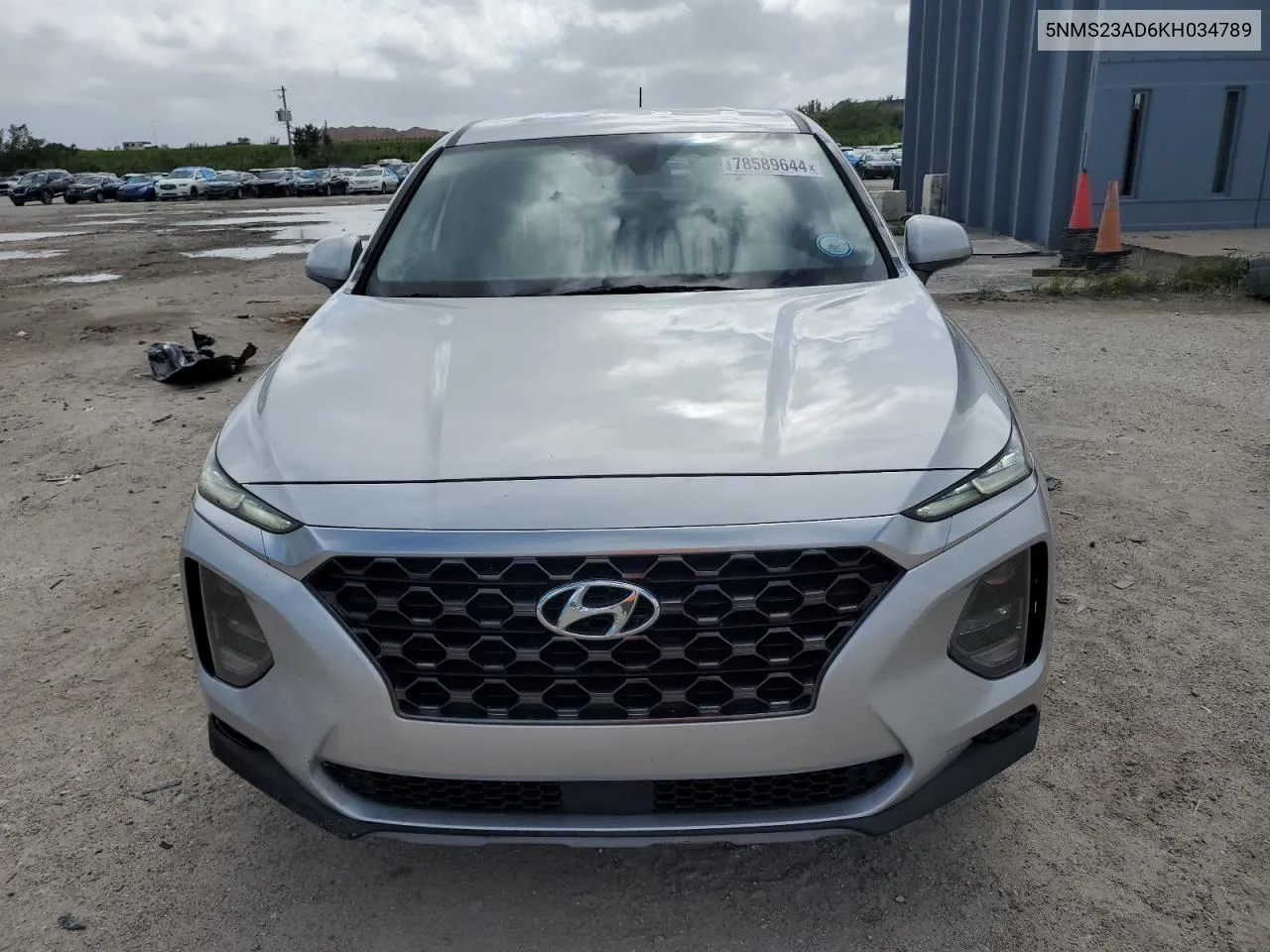 2019 Hyundai Santa Fe Se VIN: 5NMS23AD6KH034789 Lot: 78589644