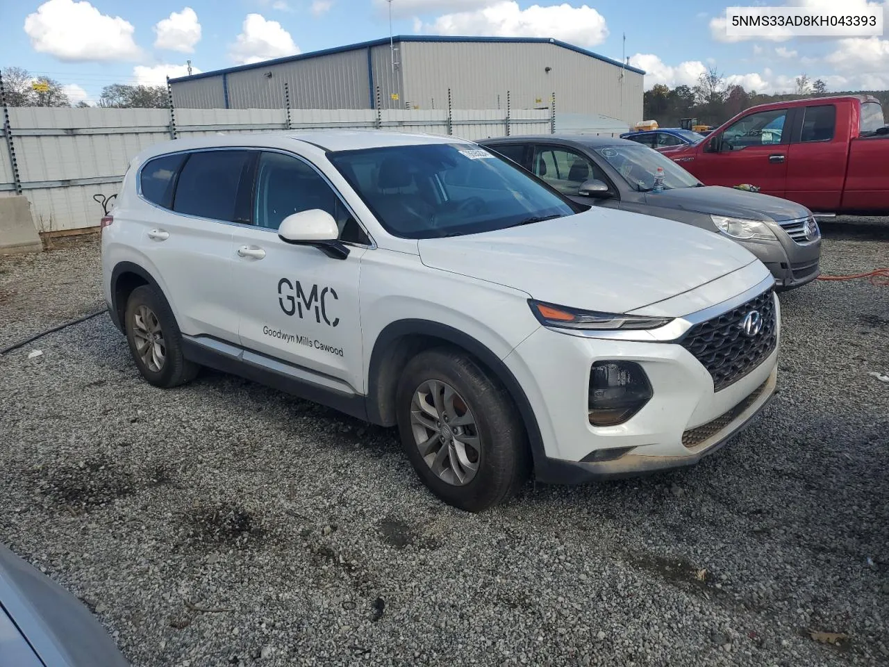 2019 Hyundai Santa Fe Sel VIN: 5NMS33AD8KH043393 Lot: 78695224