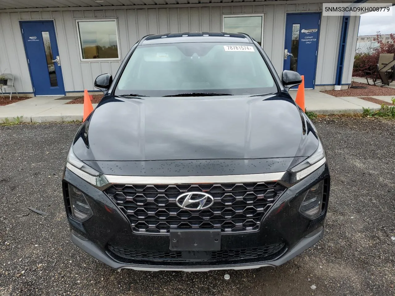 2019 Hyundai Santa Fe Sel VIN: 5NMS3CAD9KH008779 Lot: 78781574