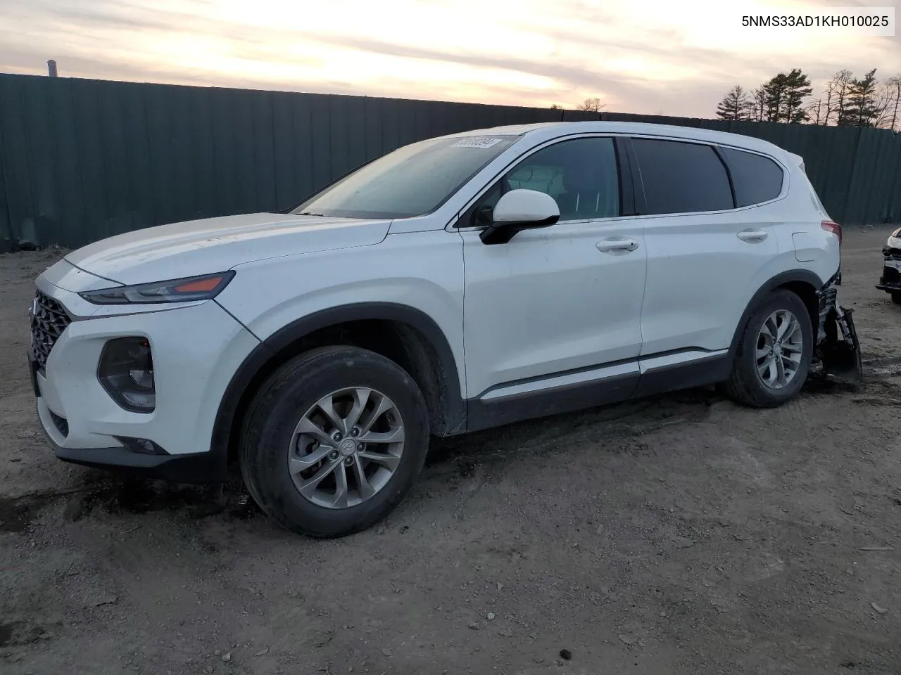 2019 Hyundai Santa Fe Sel VIN: 5NMS33AD1KH010025 Lot: 78810394