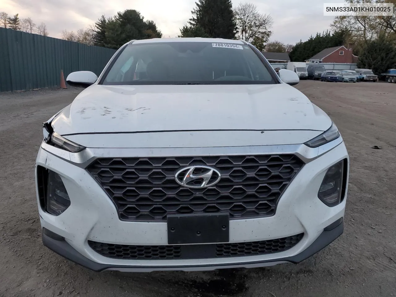 2019 Hyundai Santa Fe Sel VIN: 5NMS33AD1KH010025 Lot: 78810394