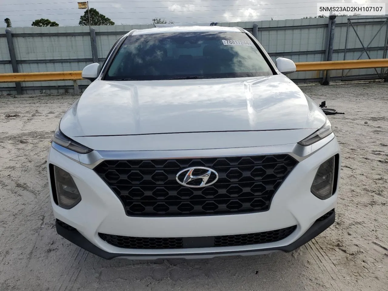 2019 Hyundai Santa Fe Se VIN: 5NMS23AD2KH107107 Lot: 78817244