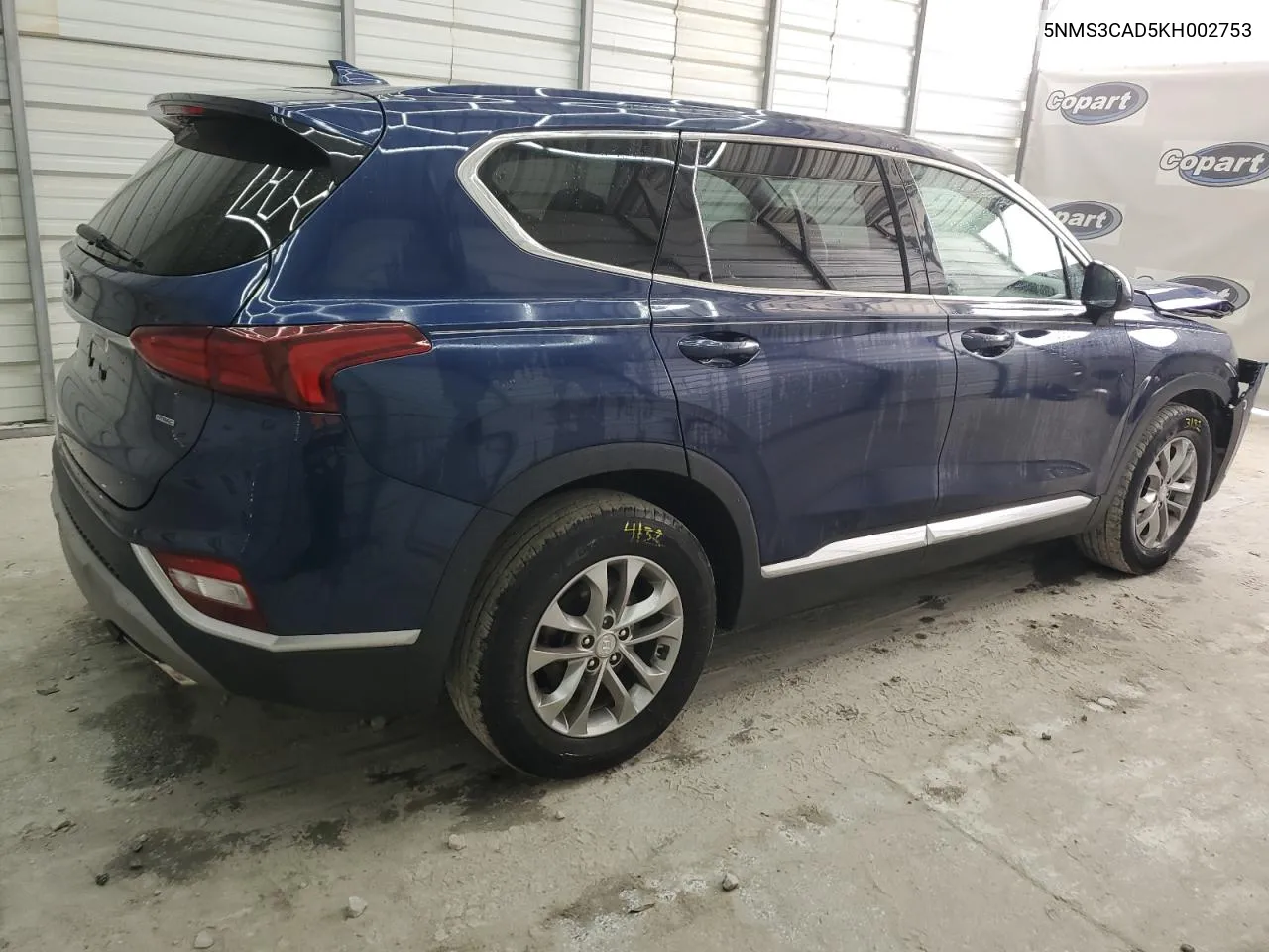 2019 Hyundai Santa Fe Sel VIN: 5NMS3CAD5KH002753 Lot: 78844104