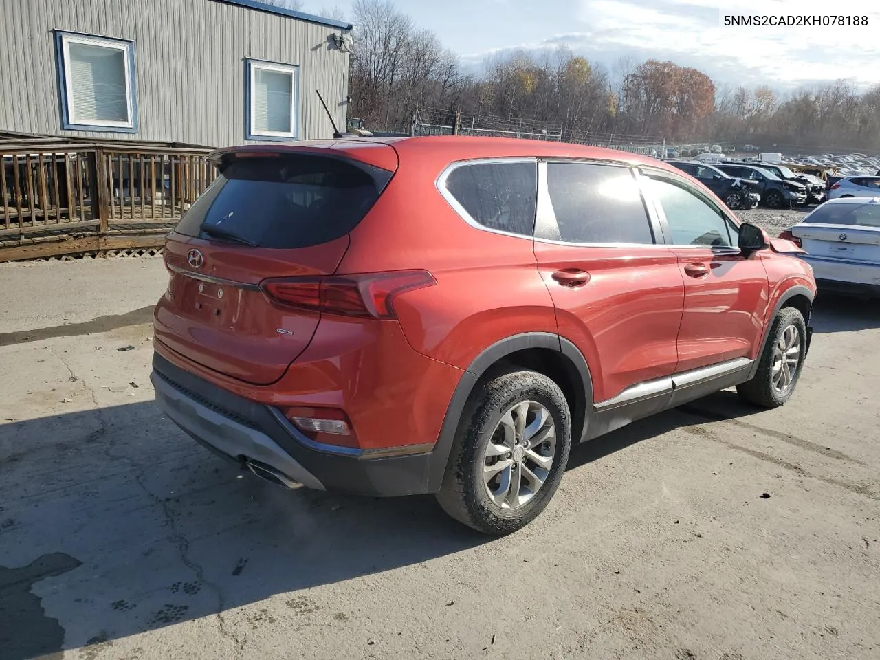 2019 Hyundai Santa Fe Se VIN: 5NMS2CAD2KH078188 Lot: 78914804