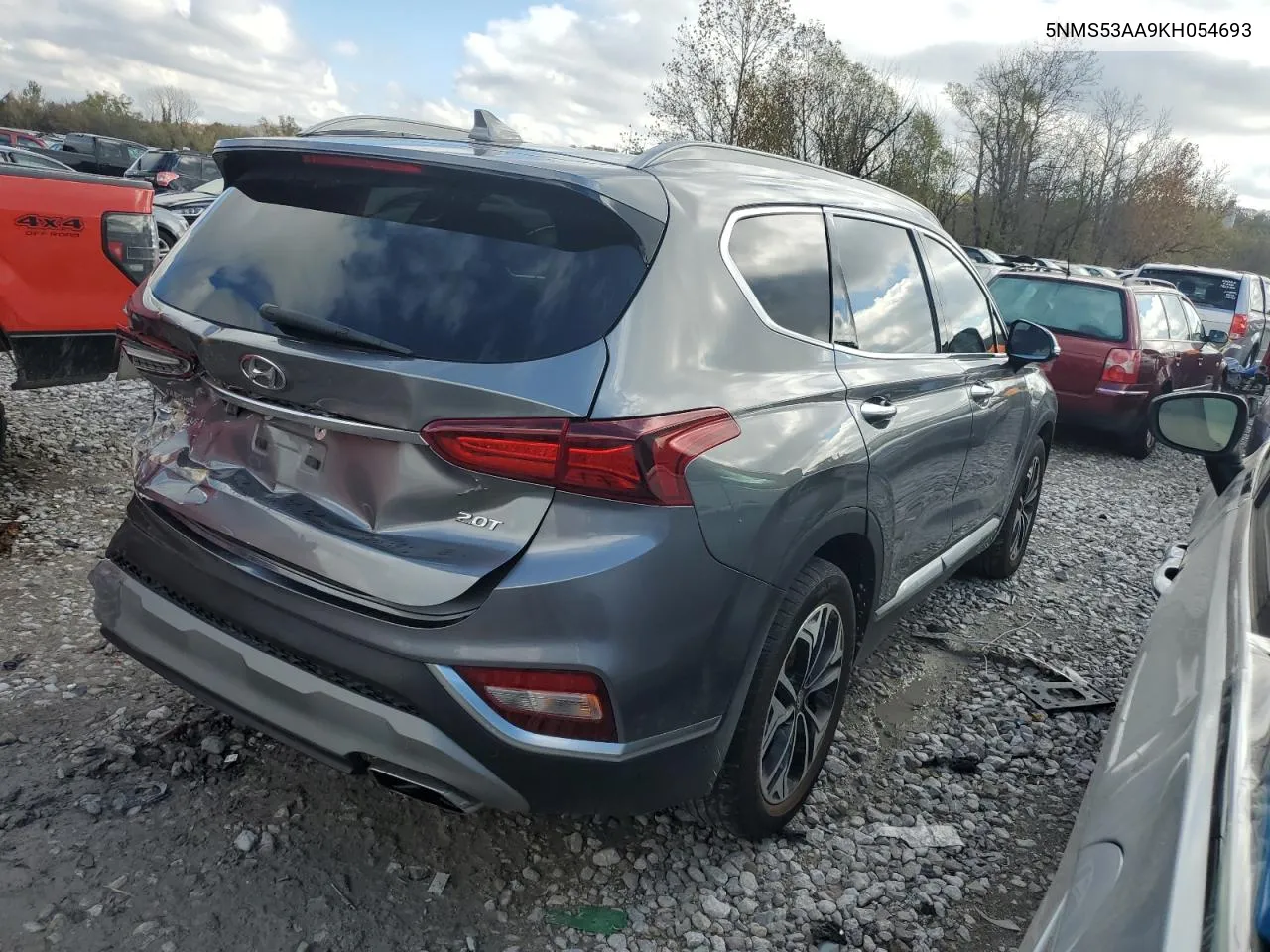 2019 Hyundai Santa Fe Limited VIN: 5NMS53AA9KH054693 Lot: 78929674