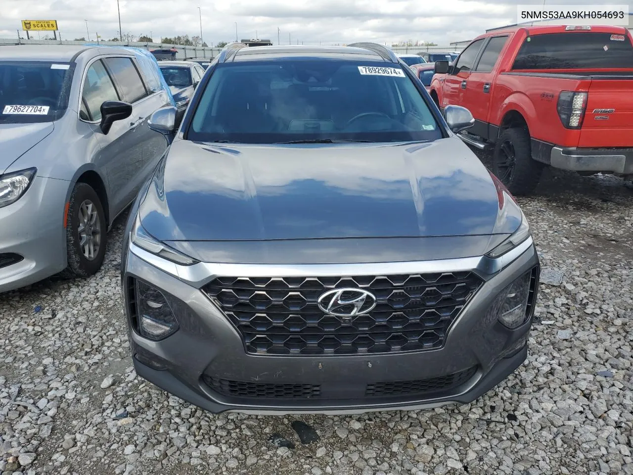 2019 Hyundai Santa Fe Limited VIN: 5NMS53AA9KH054693 Lot: 78929674