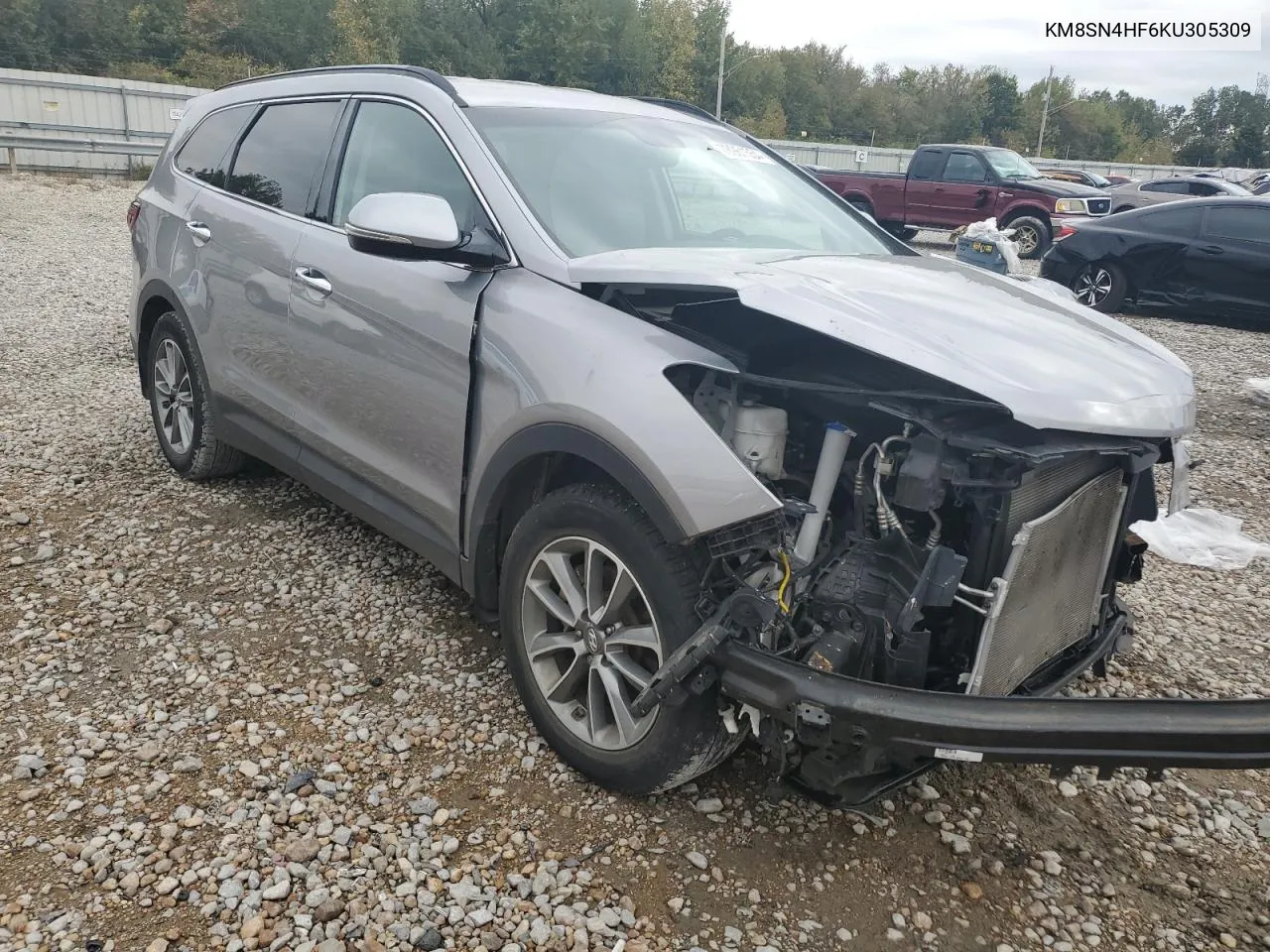 2019 Hyundai Santa Fe Xl Se VIN: KM8SN4HF6KU305309 Lot: 78961554