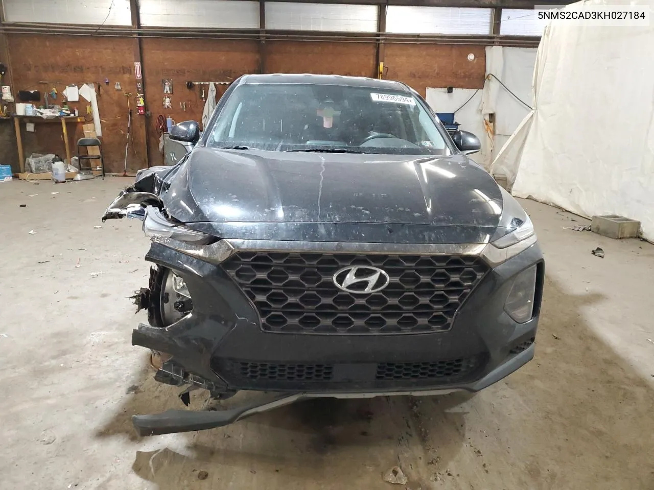 2019 Hyundai Santa Fe Se VIN: 5NMS2CAD3KH027184 Lot: 78996594