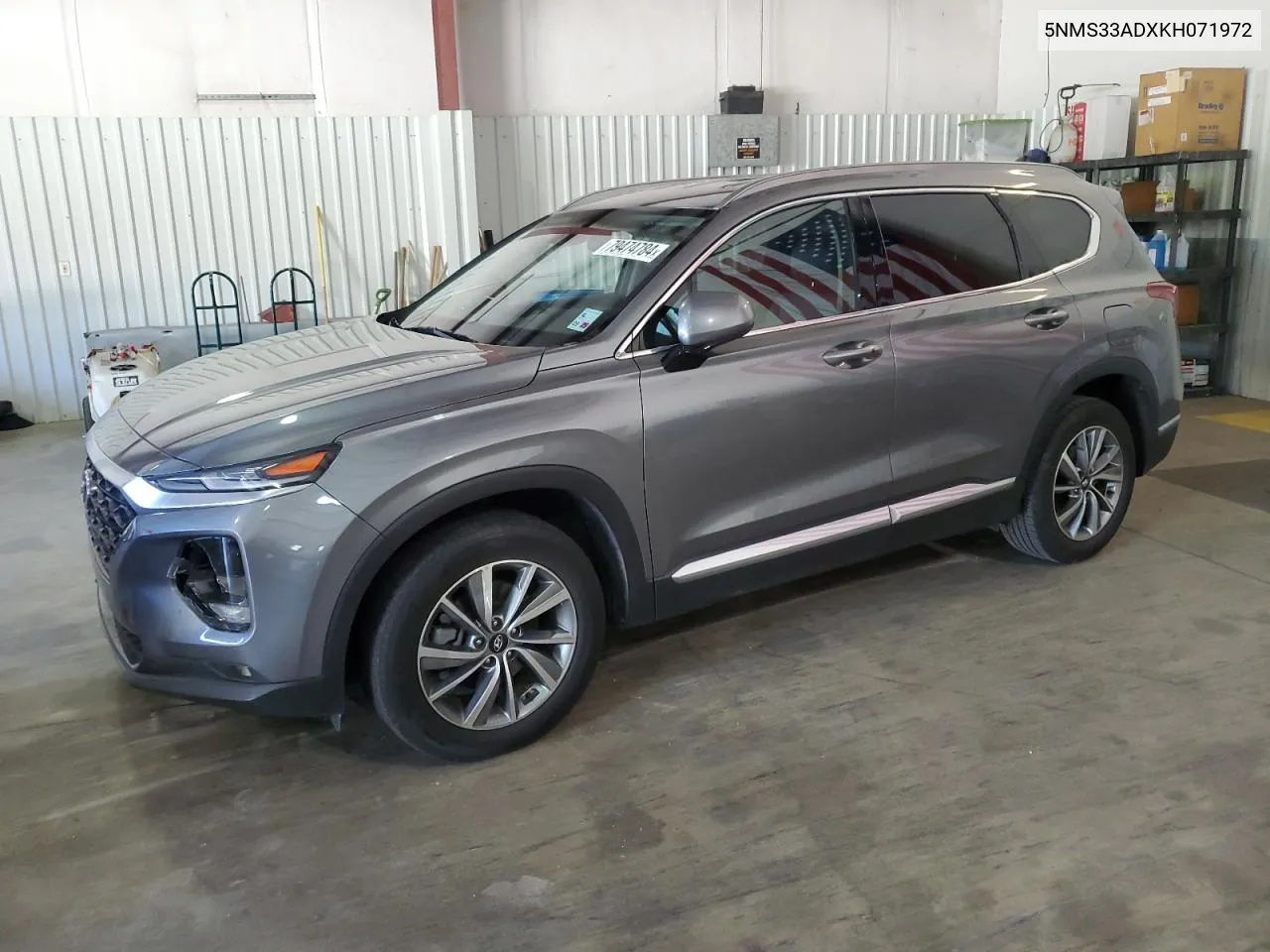 2019 Hyundai Santa Fe Sel VIN: 5NMS33ADXKH071972 Lot: 79474784