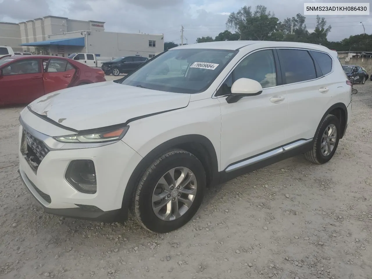 2019 Hyundai Santa Fe Se VIN: 5NMS23AD1KH086430 Lot: 79609884