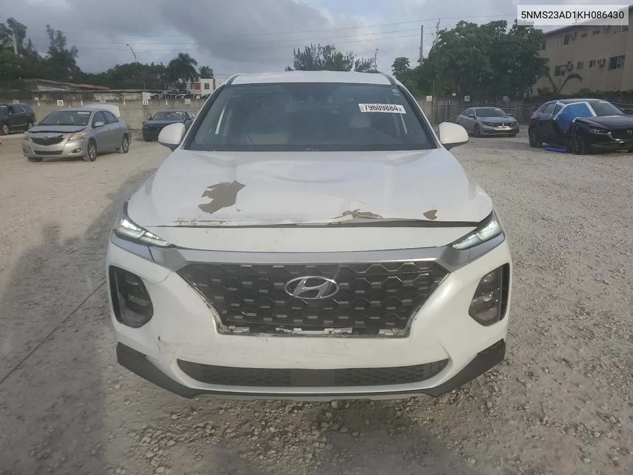 2019 Hyundai Santa Fe Se VIN: 5NMS23AD1KH086430 Lot: 79609884