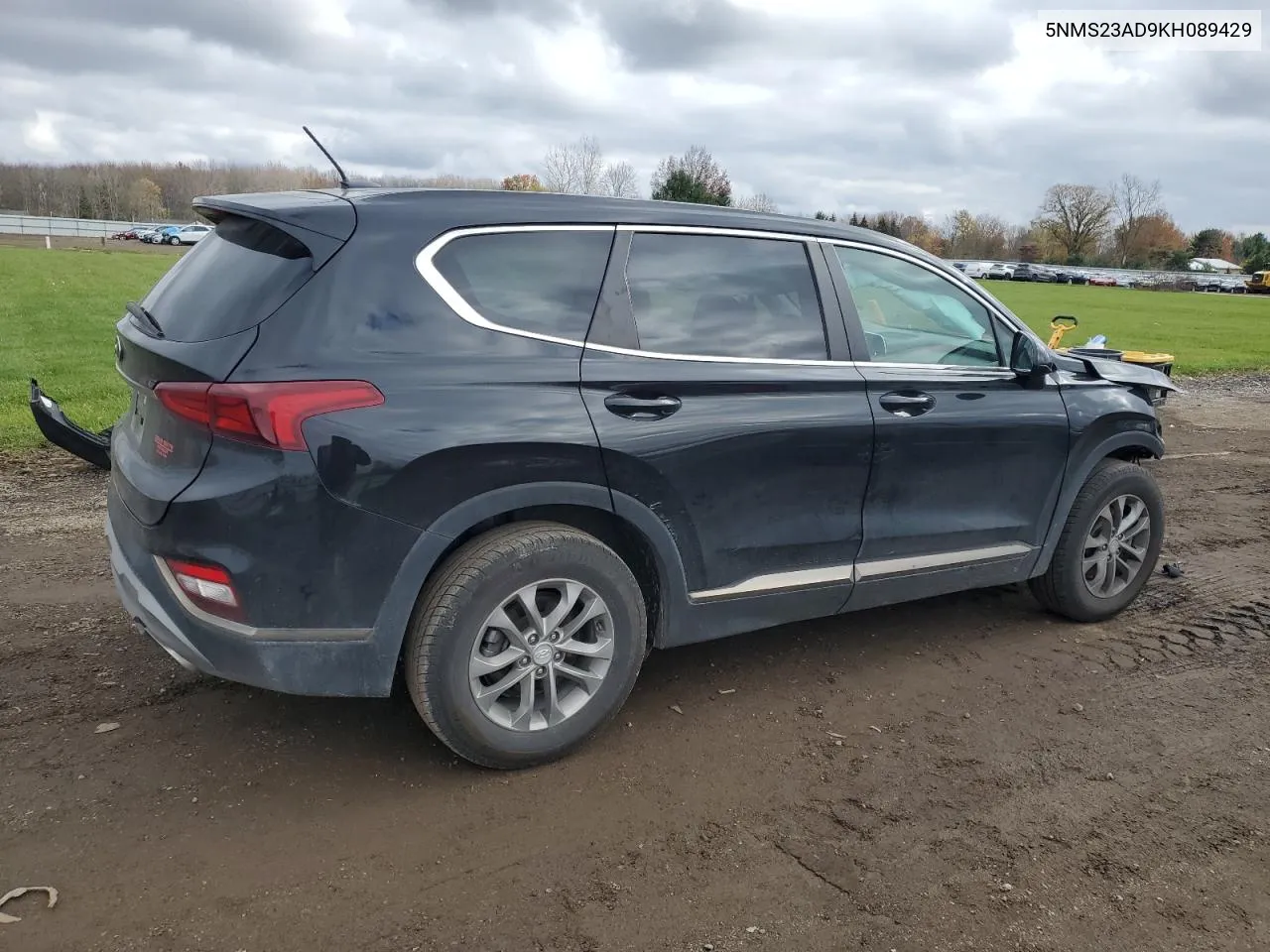 2019 Hyundai Santa Fe Se VIN: 5NMS23AD9KH089429 Lot: 79611184