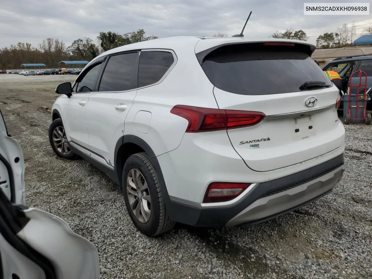 2019 Hyundai Santa Fe Se VIN: 5NMS2CADXKH096938 Lot: 79737294