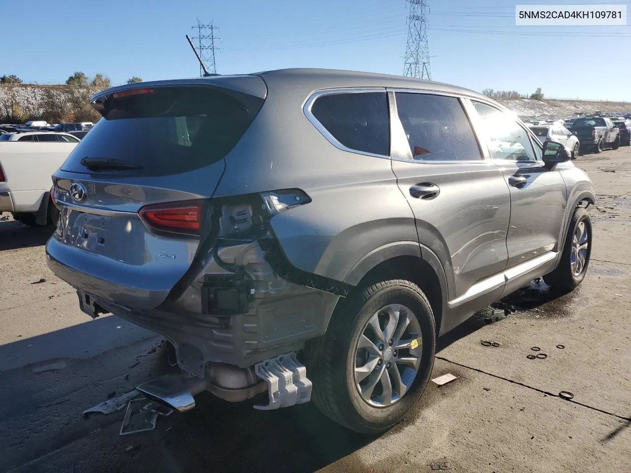 2019 Hyundai Santa Fe Se VIN: 5NMS2CAD4KH109781 Lot: 79744184