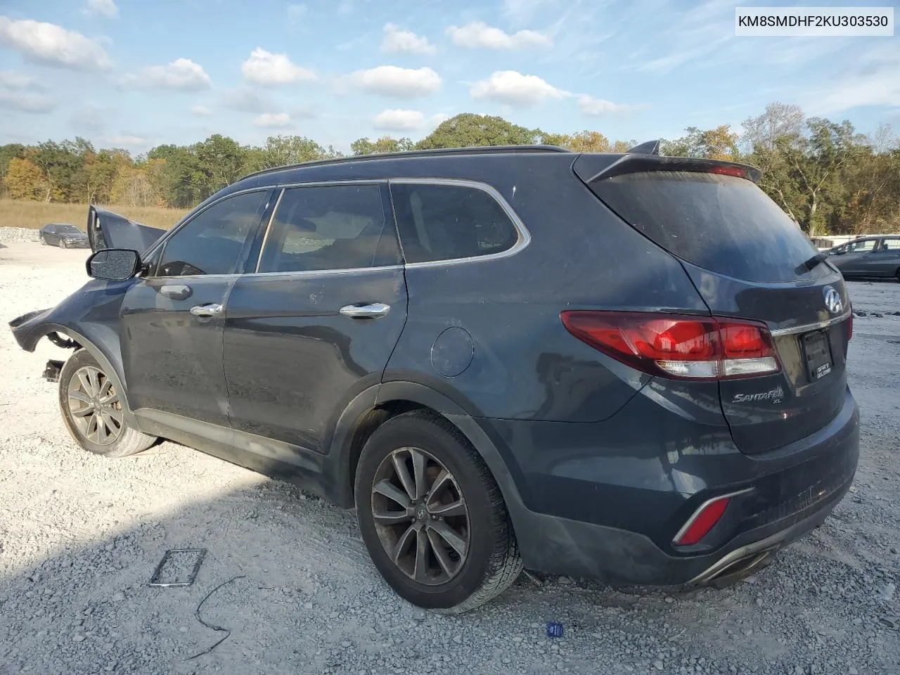 2019 Hyundai Santa Fe Xl Se VIN: KM8SMDHF2KU303530 Lot: 79816164