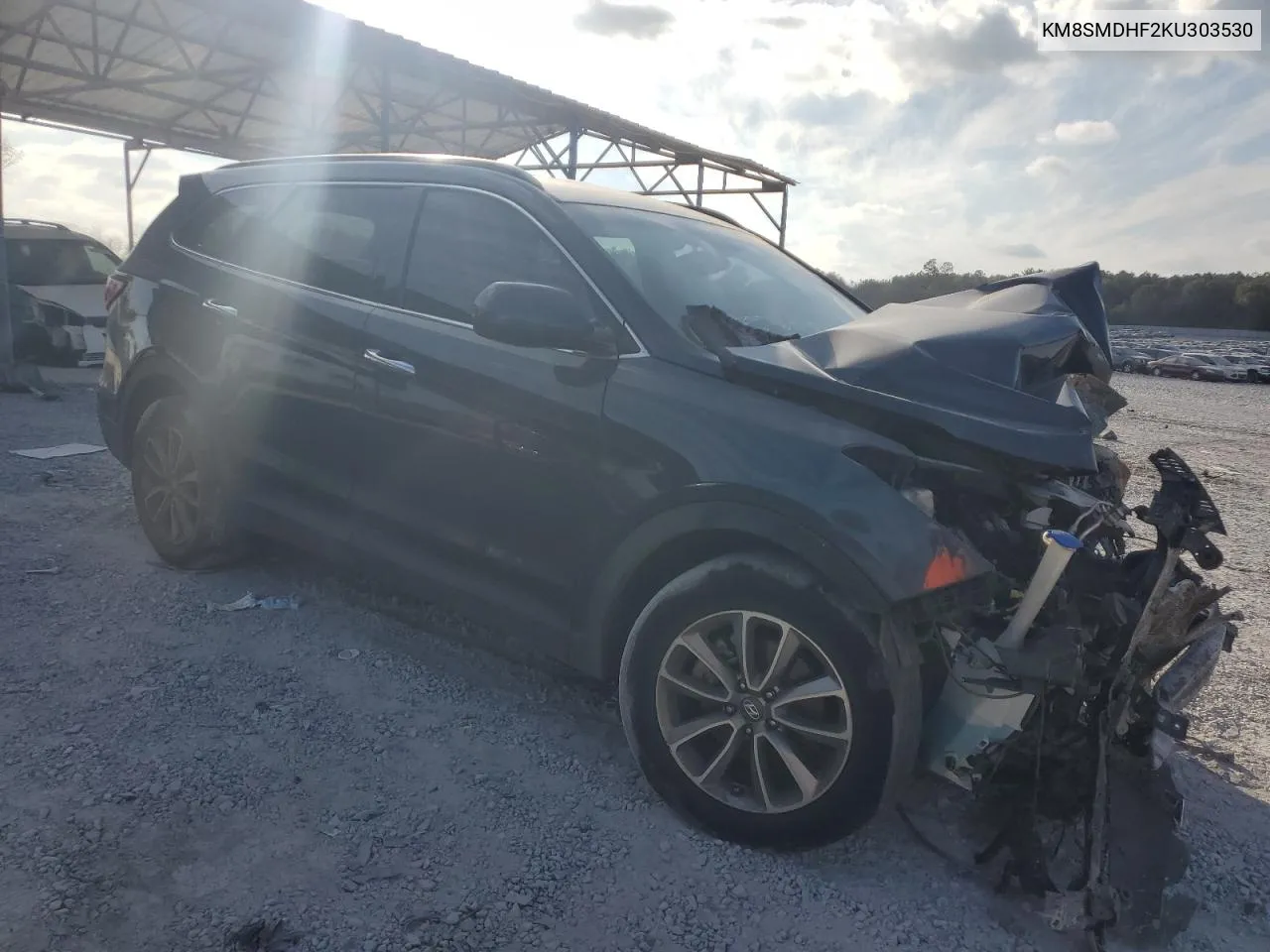 2019 Hyundai Santa Fe Xl Se VIN: KM8SMDHF2KU303530 Lot: 79816164