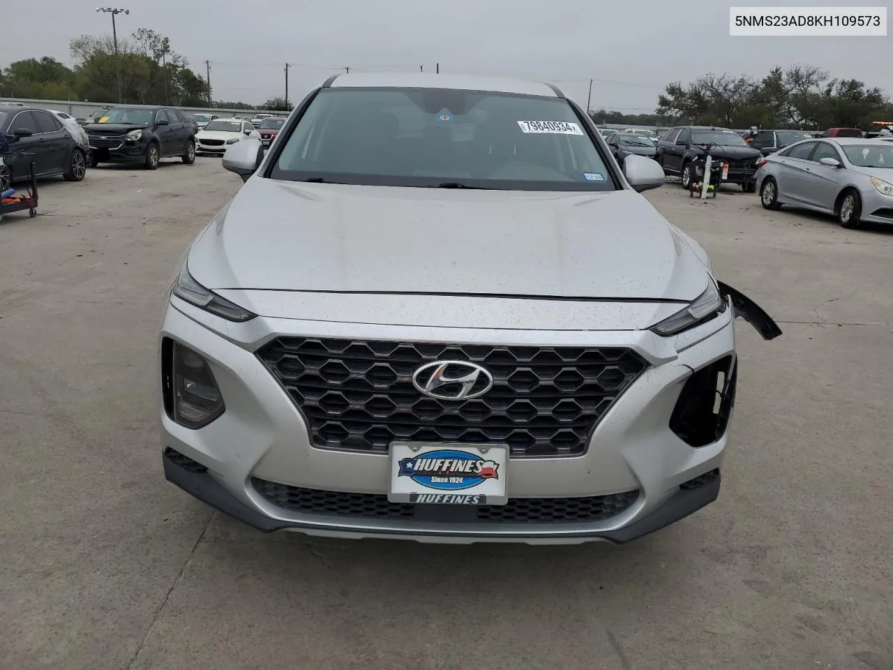 2019 Hyundai Santa Fe Se VIN: 5NMS23AD8KH109573 Lot: 79840934