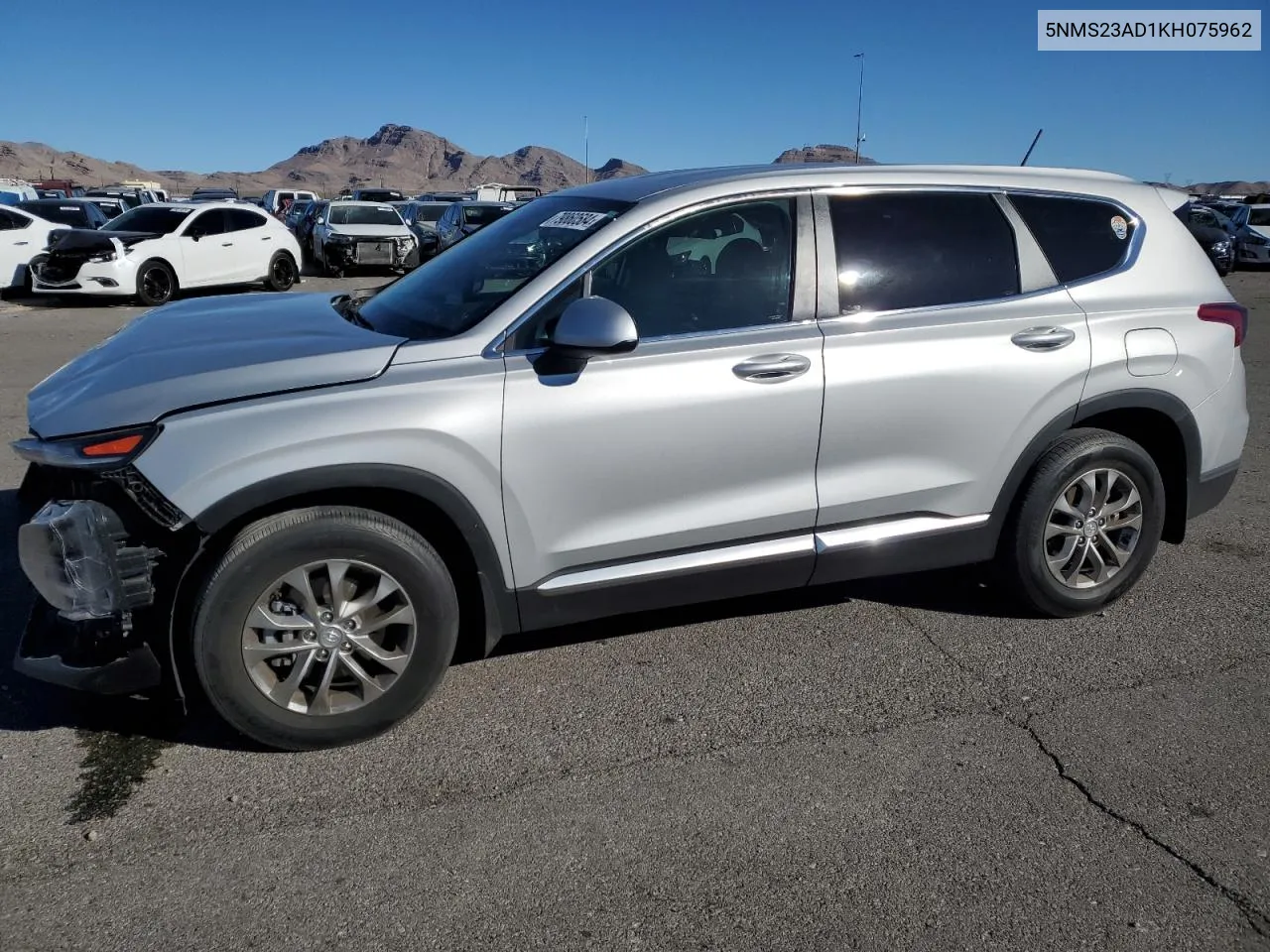 2019 Hyundai Santa Fe Se VIN: 5NMS23AD1KH075962 Lot: 79860584