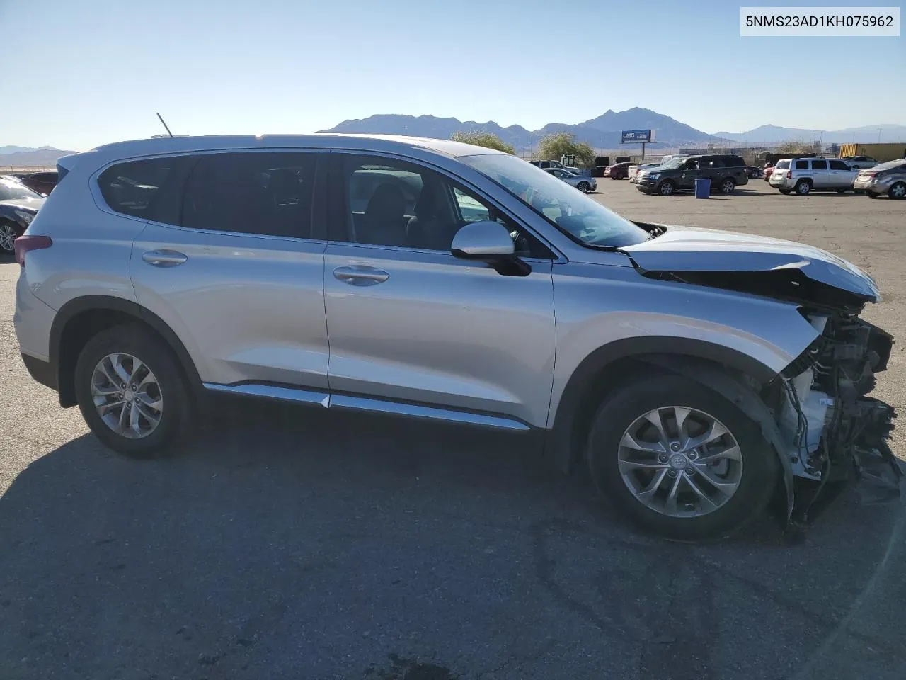 2019 Hyundai Santa Fe Se VIN: 5NMS23AD1KH075962 Lot: 79860584