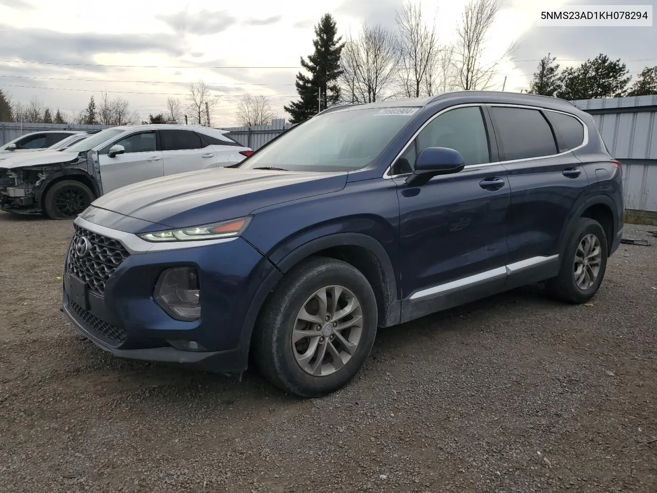 2019 Hyundai Santa Fe Se VIN: 5NMS23AD1KH078294 Lot: 79903904