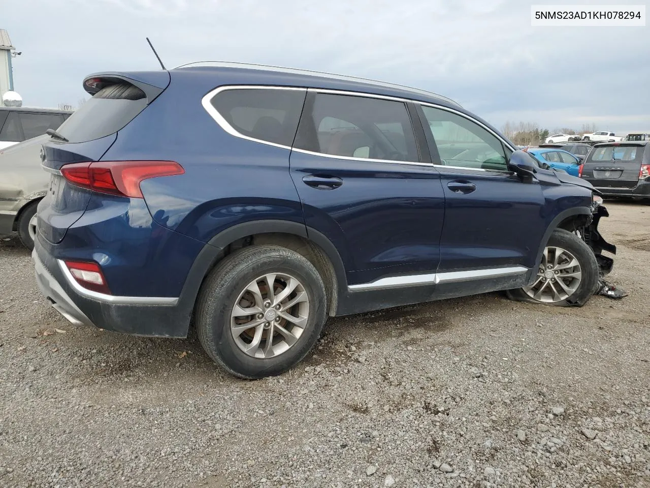 2019 Hyundai Santa Fe Se VIN: 5NMS23AD1KH078294 Lot: 79903904