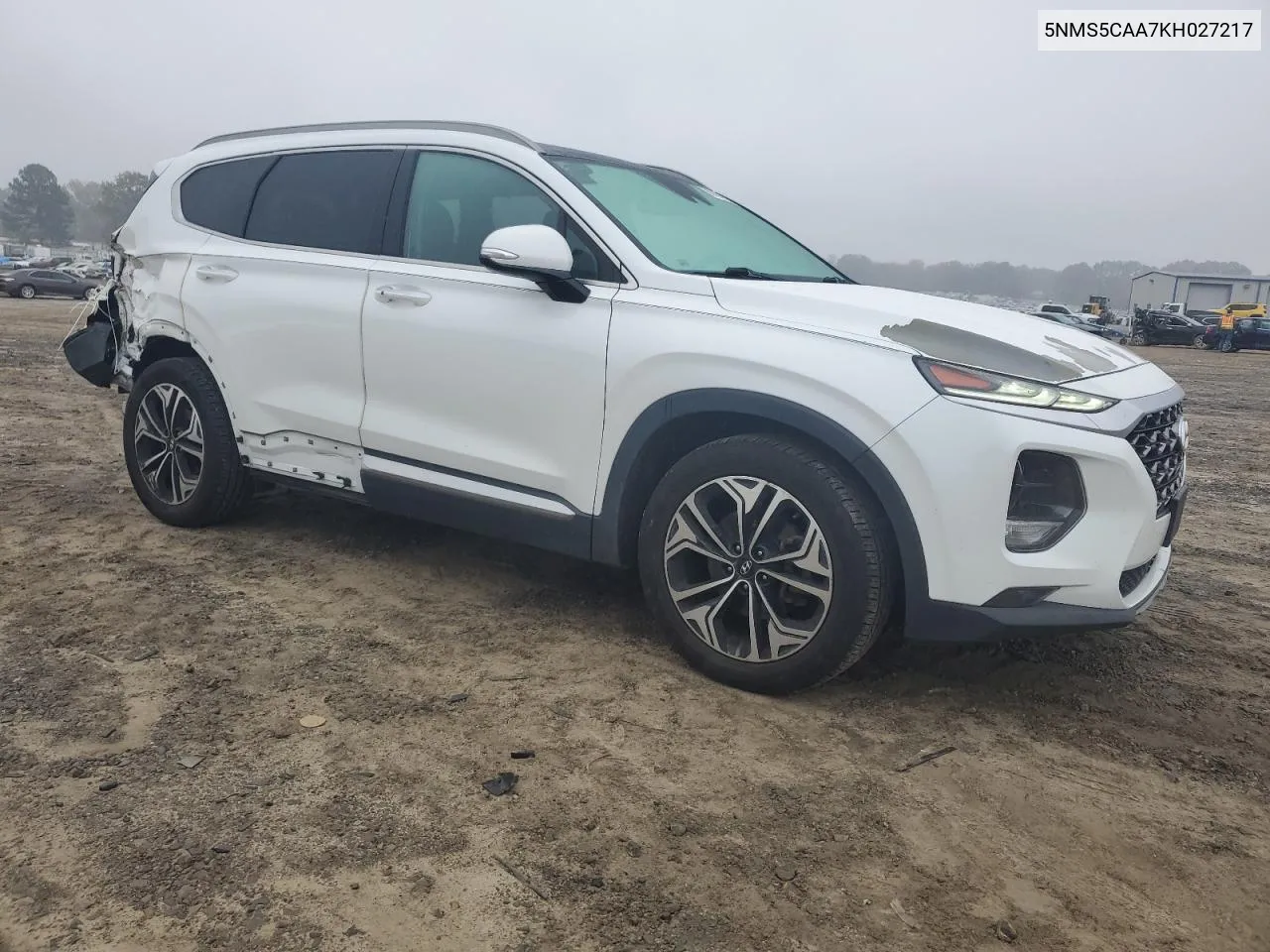 2019 Hyundai Santa Fe Limited VIN: 5NMS5CAA7KH027217 Lot: 80424754