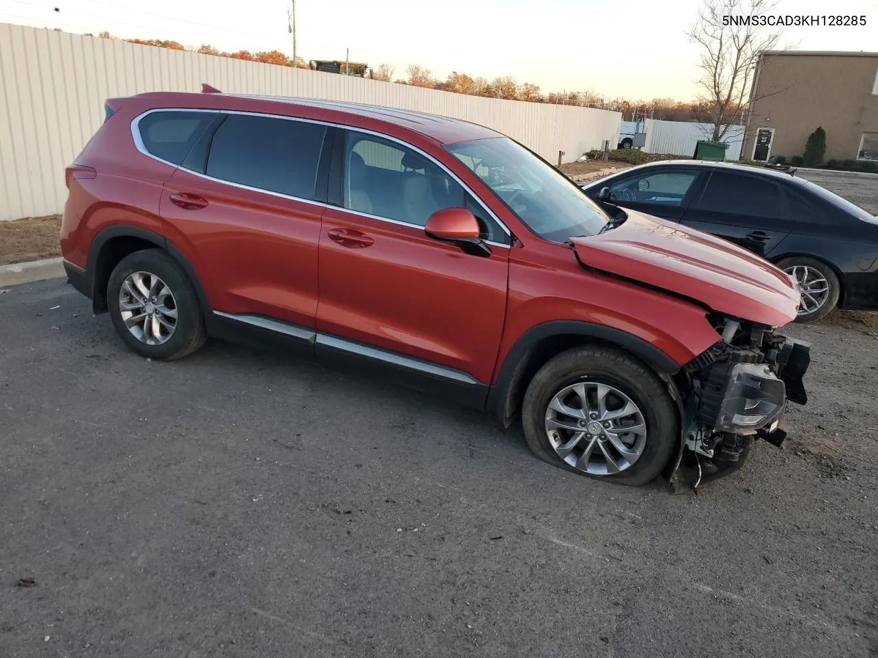 2019 Hyundai Santa Fe Sel VIN: 5NMS3CAD3KH128285 Lot: 80782864