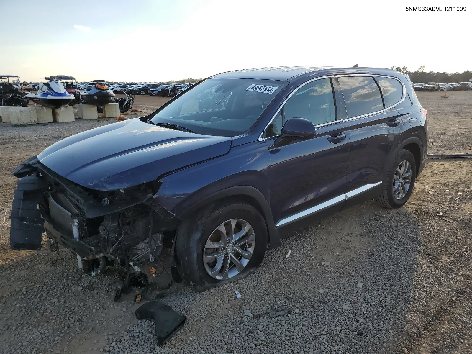 5NMS33AD9LH211009 2020 Hyundai Santa Fe Sel