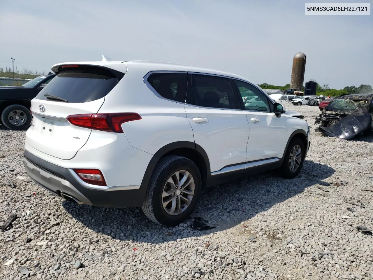 2020 Hyundai Santa Fe Sel VIN: 5NMS3CAD6LH227121 Lot: 50288284