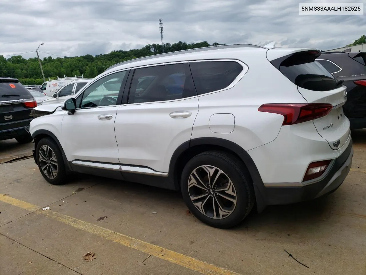 2020 Hyundai Santa Fe Sel VIN: 5NMS33AA4LH182525 Lot: 53390284