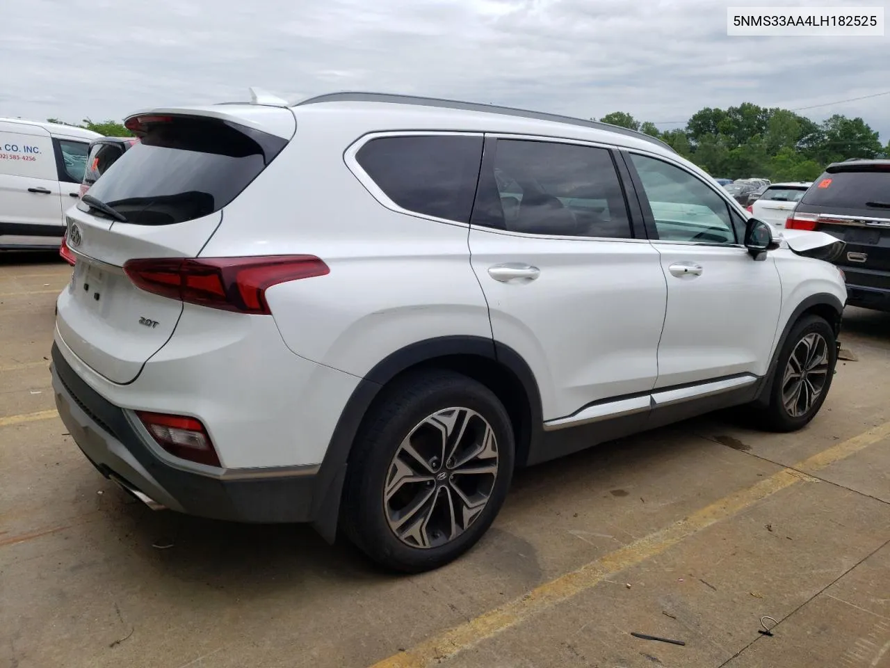 2020 Hyundai Santa Fe Sel VIN: 5NMS33AA4LH182525 Lot: 53390284