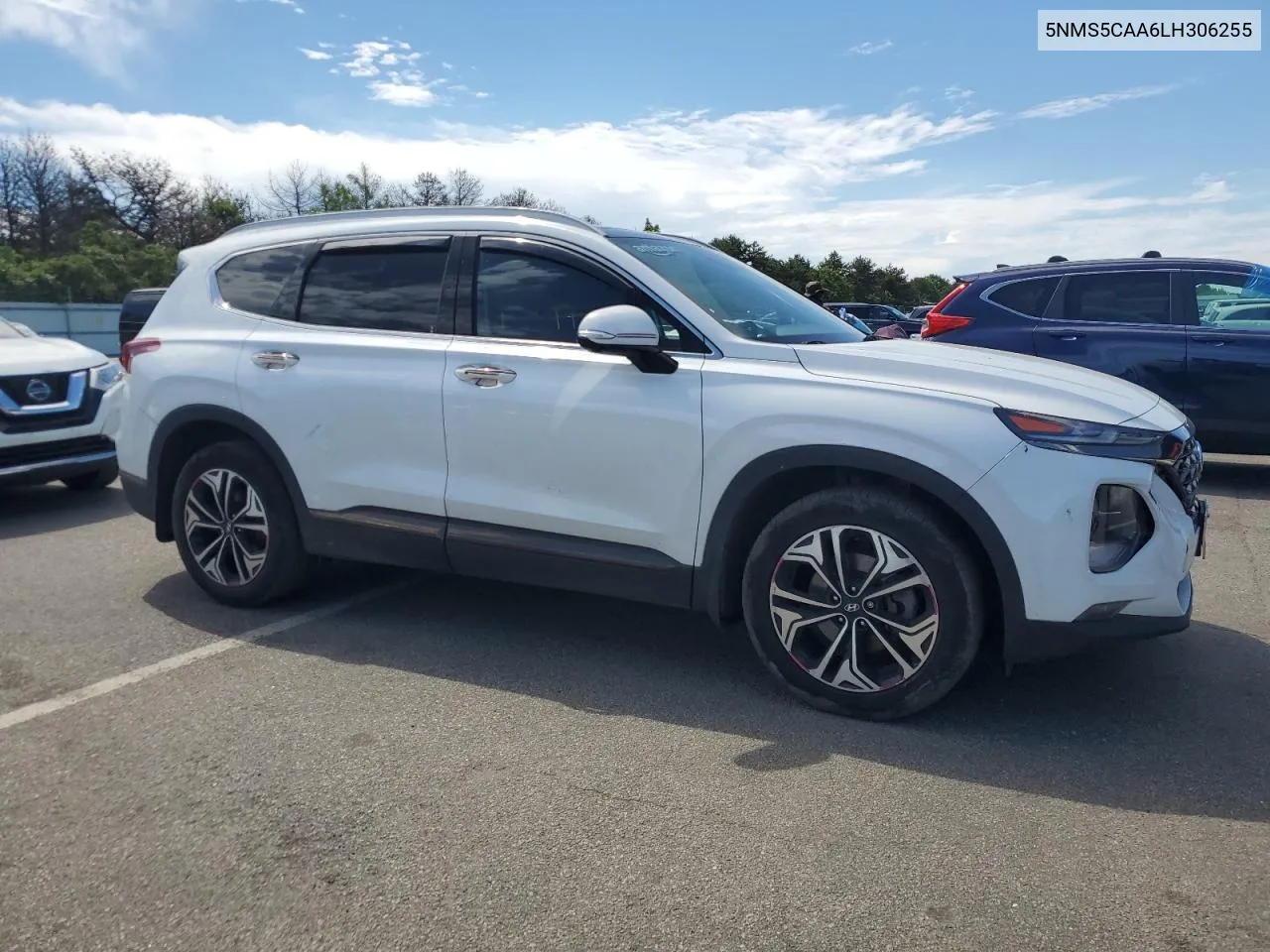 2020 Hyundai Santa Fe Limited VIN: 5NMS5CAA6LH306255 Lot: 56618284