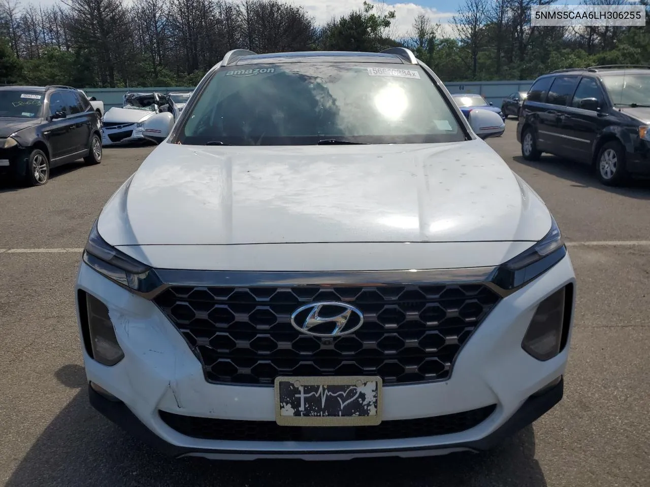 2020 Hyundai Santa Fe Limited VIN: 5NMS5CAA6LH306255 Lot: 56618284